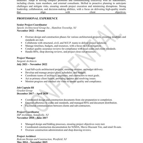 Resume Writing