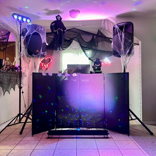 Halloween House Party DJ Setup