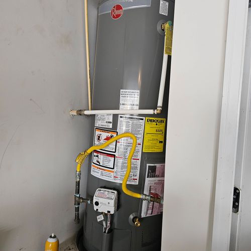 We had a water heater that went out. It was very o