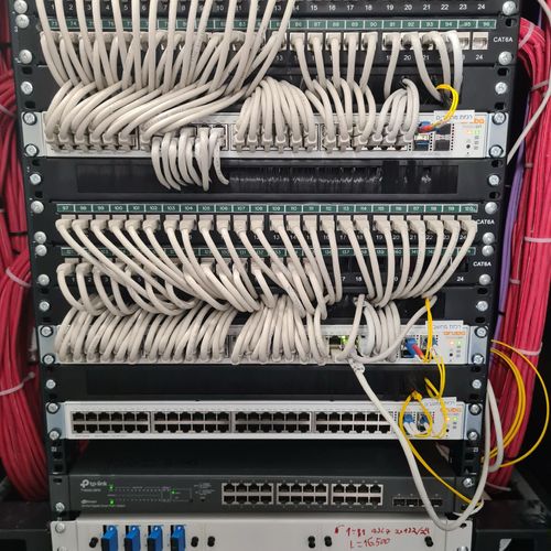 Network Cable Management and Equipment Installatio