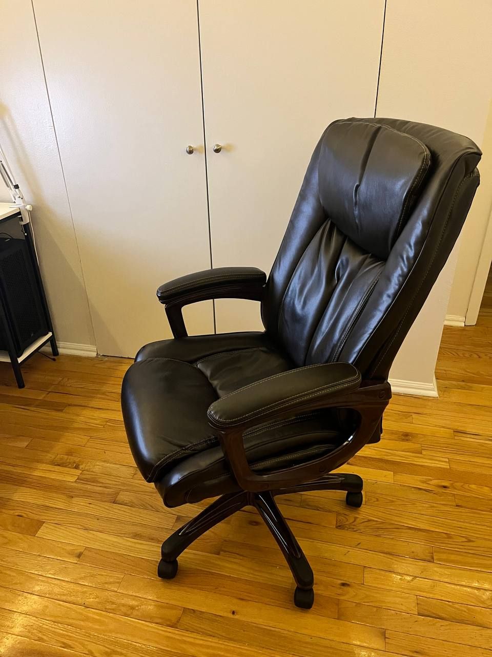 Desk, office chair and PC assembly, software setup