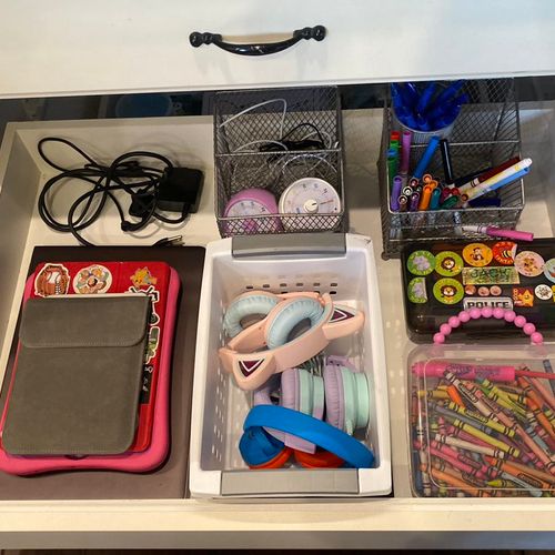 Kids craft/activity drawer