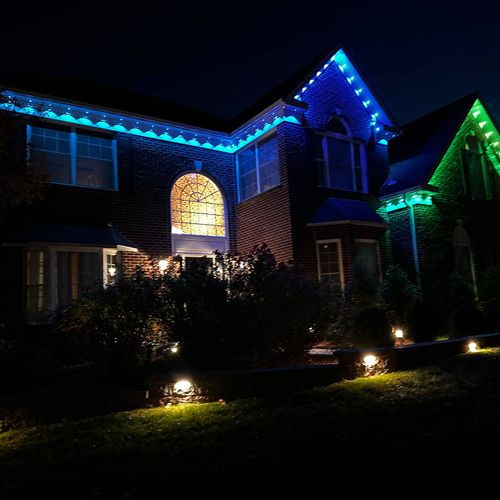 installation of holiday lights