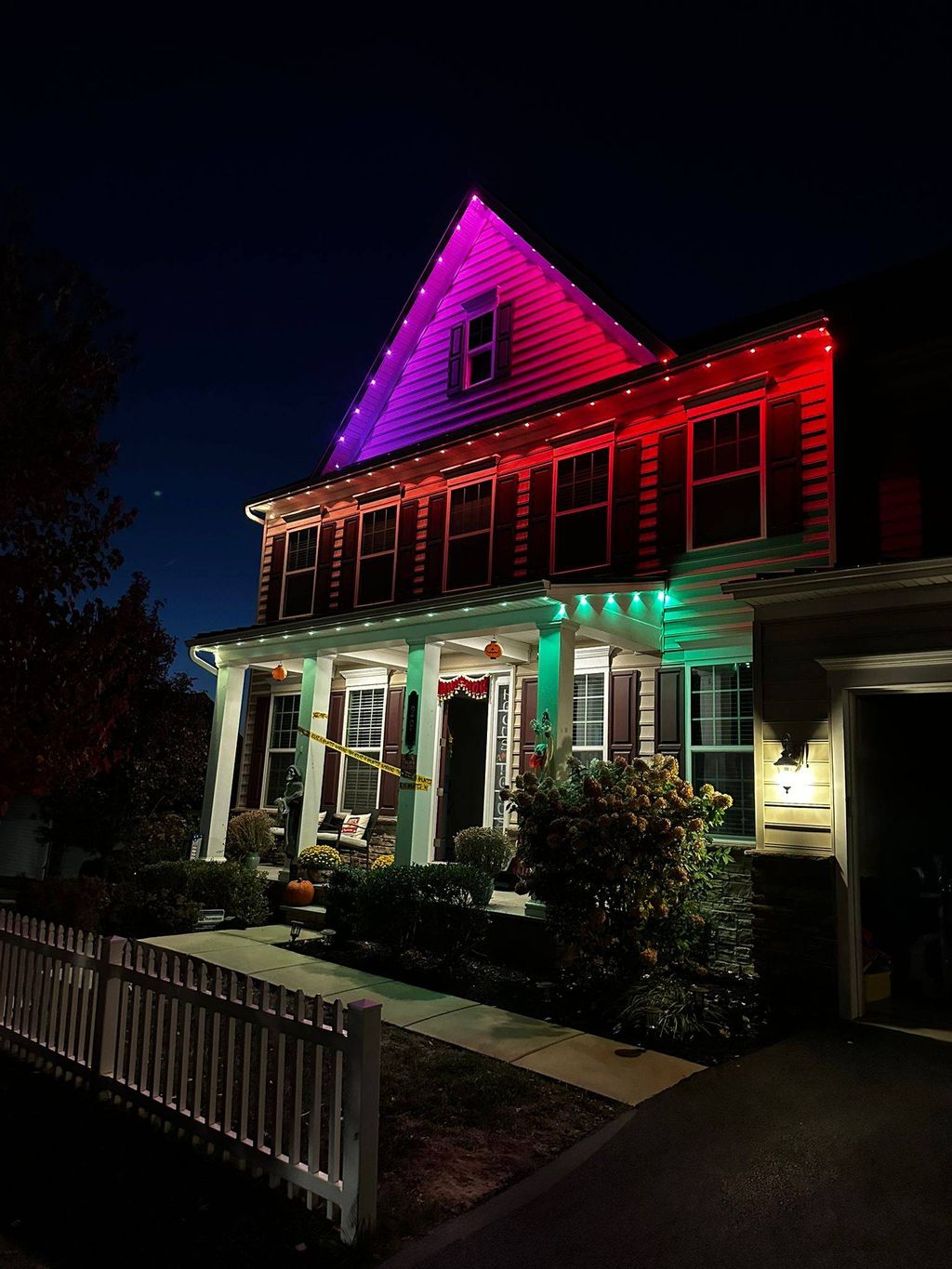 installation of holiday lights