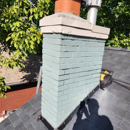 after, chimney clean and inspection