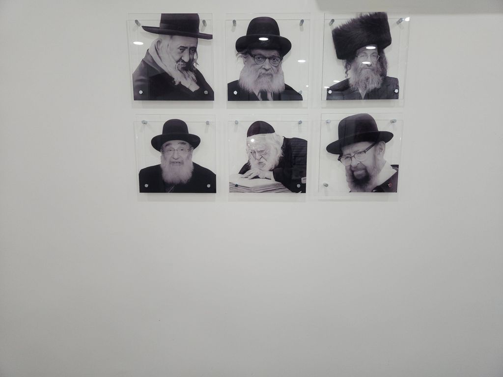 Installation of acrylic paintings