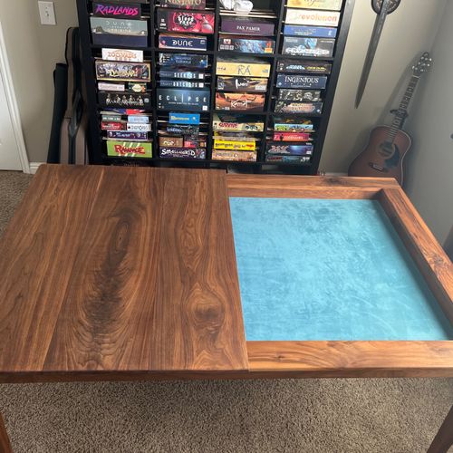 Mike designed and built a custom game table for me