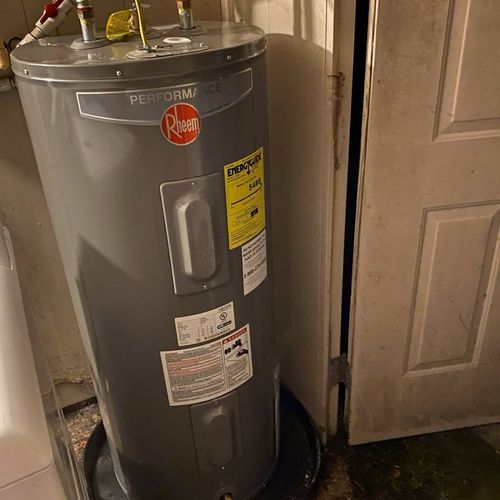 I recently had Paul install a new water heater, an