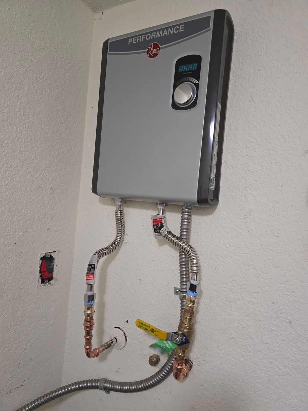 Tank less water heater.