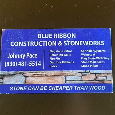 Avatar for Blue Ribbon Construction & Stoneworks