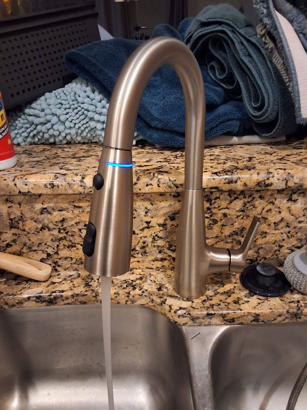 Kitchen faucet, After.