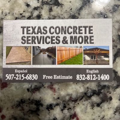 Avatar for TEXAS CONCRETE