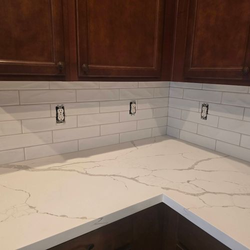 Oh my gosh! This backsplash looks amazing. It's pe