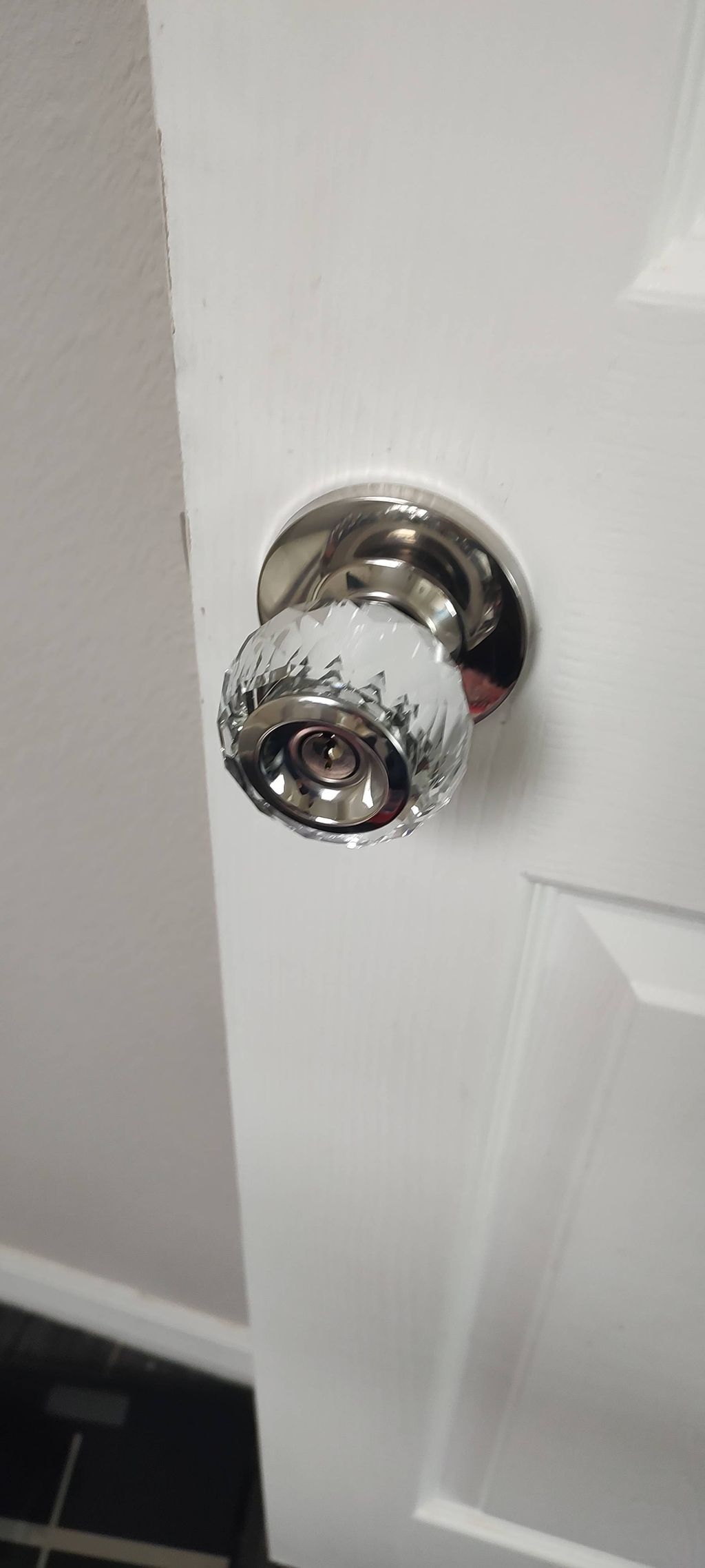 Installed door knob