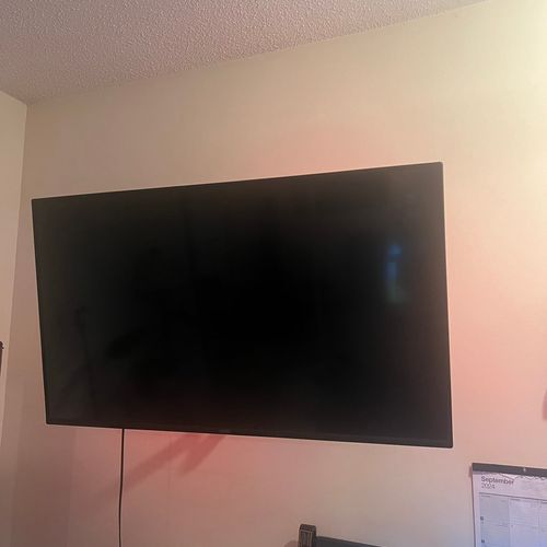 Tv mounting. 