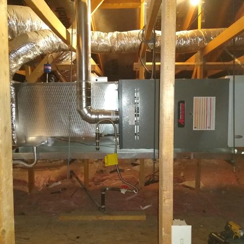 Indoor Unit Install (80% Furnace)