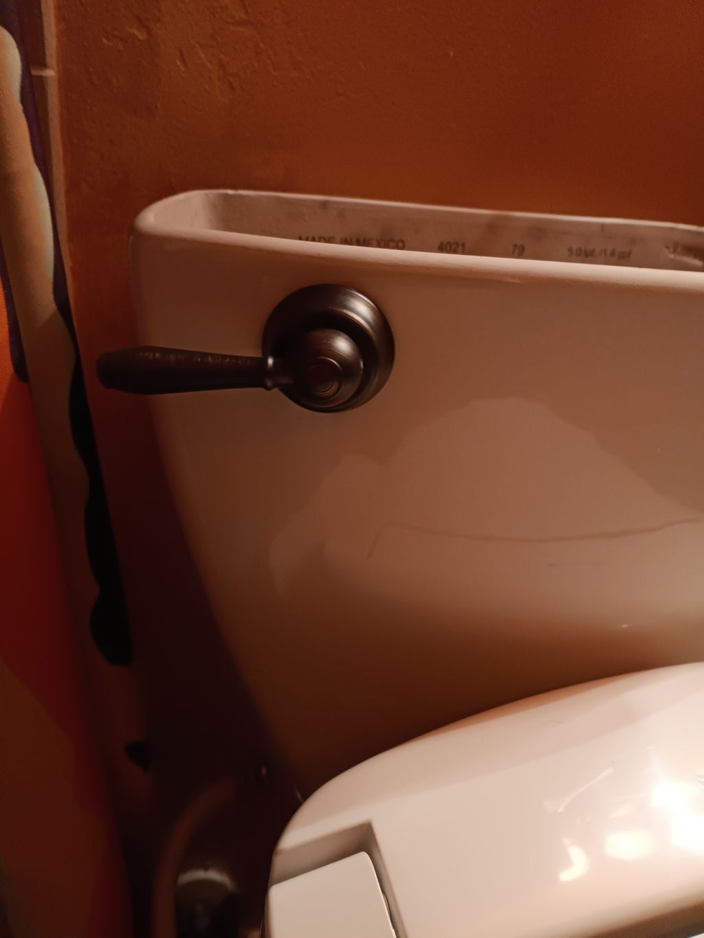 New toilet handle 