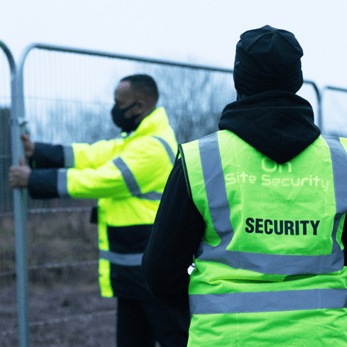 Our security personell at a construction facility