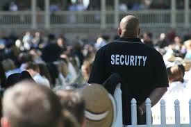 Our security personell at a local event