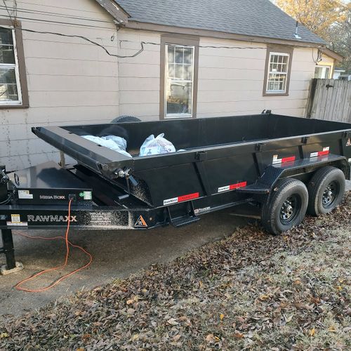 dump trailer for removing trash/junk/scrap. also s