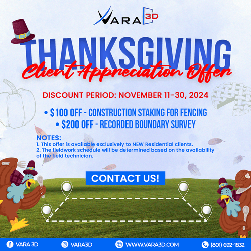 THANKSGIVING PROMO NOV. 11-30. Schedule your surve