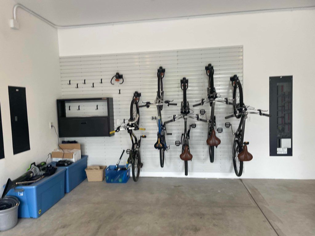 Garage organization.