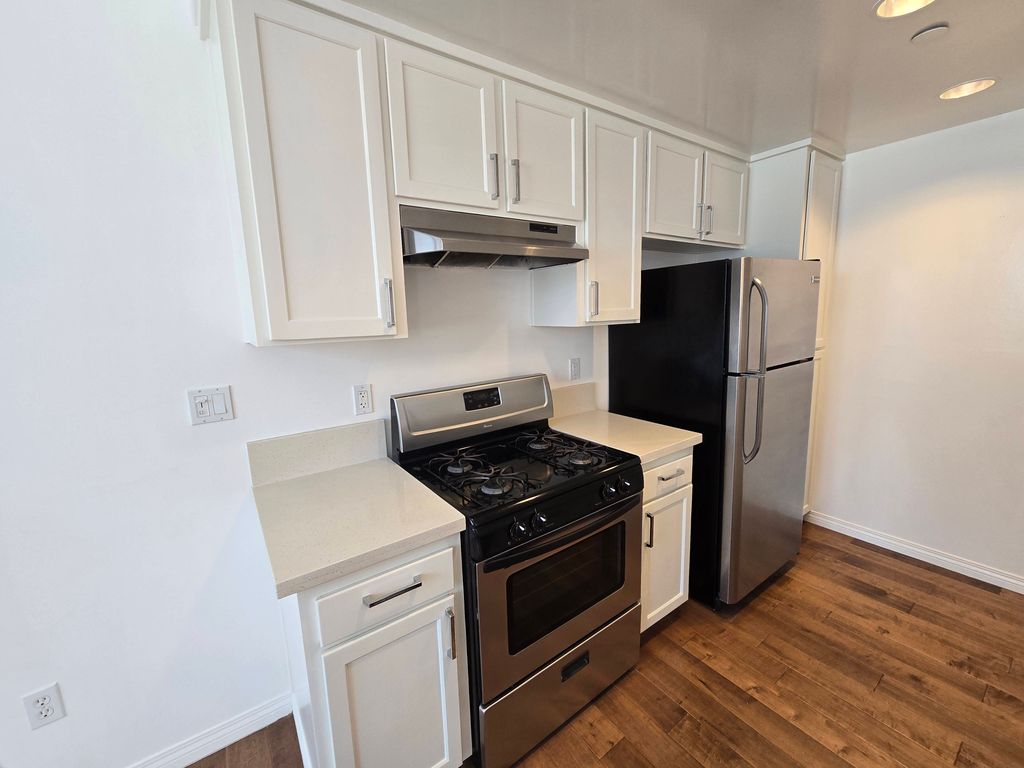 Painted cabinets and new handles.