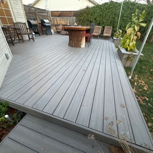 Jon built my deck, and he did a fantastic job. The