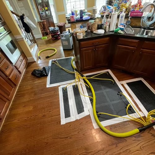 Drying out hardwood floors