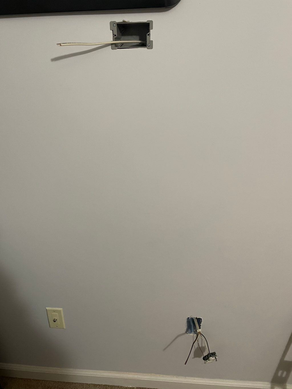 Tv mount, adding power 