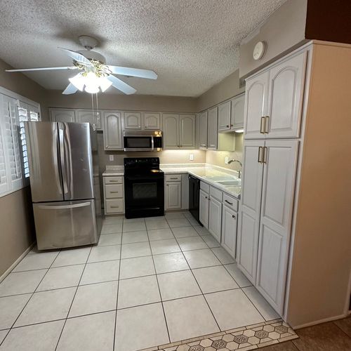 Ryan did an incredible job repainting my kitchen c