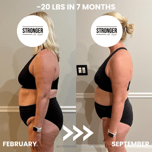 22 lbs down! She thought she could no longer lose 