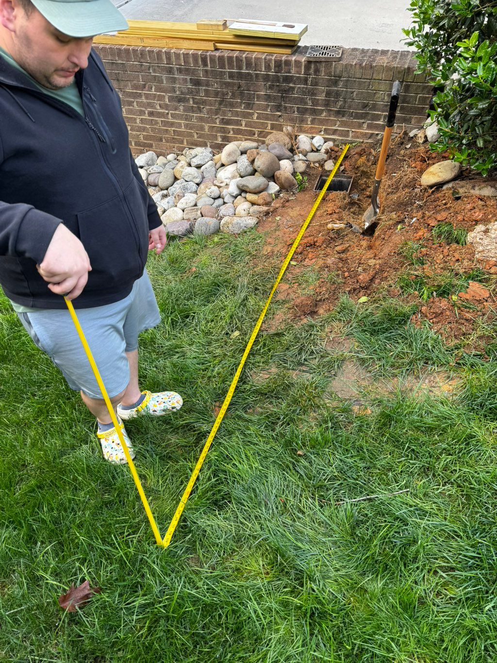 water drainage installation