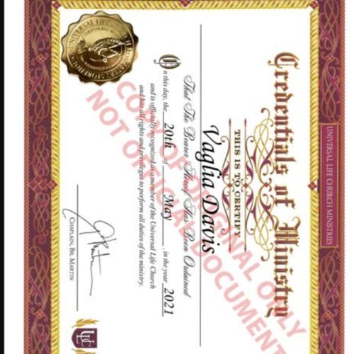 Ordained Minister