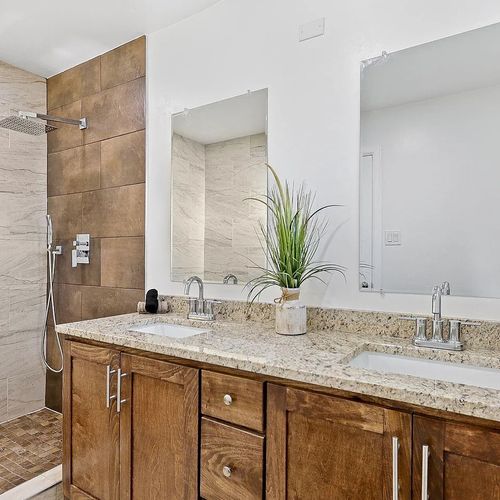 Master bathroom after remodeling, it was necessary