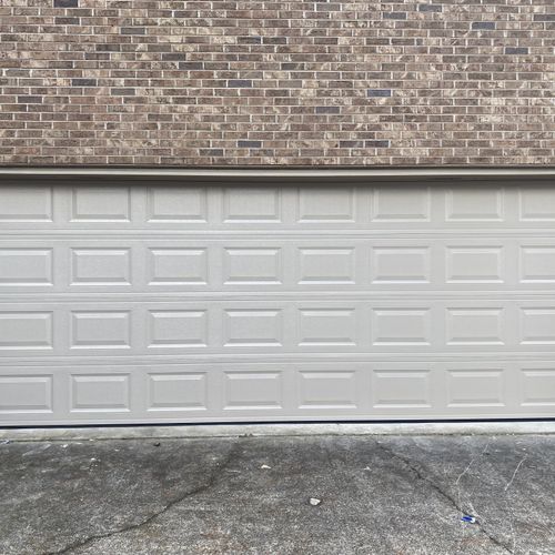 Brand New 18'x7' Double Car Door In Sandstone