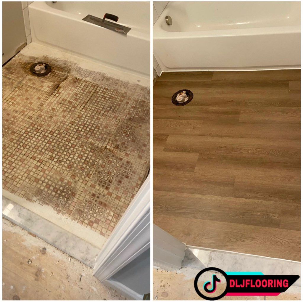 Bathroom transformation in Baltimore, MD