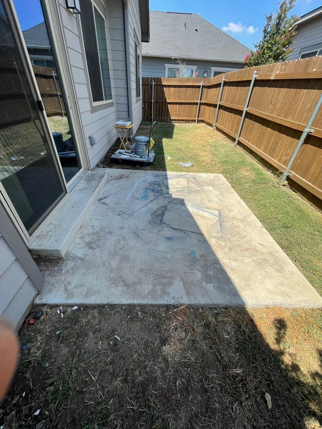 It’s a beautiful day to fix an ugly concrete…