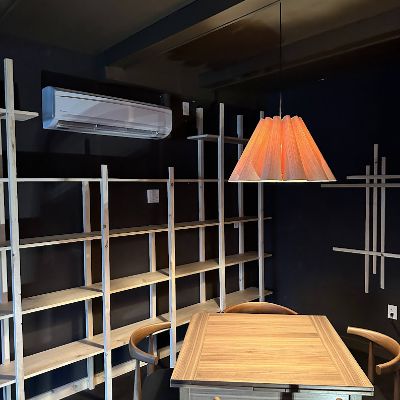 Custom wall shelves and wall art for commercial pr