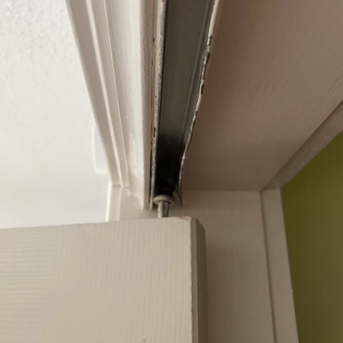 Fixing the closet sliding door in East Windsor, CT