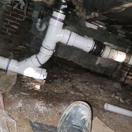 Main sewer repipe