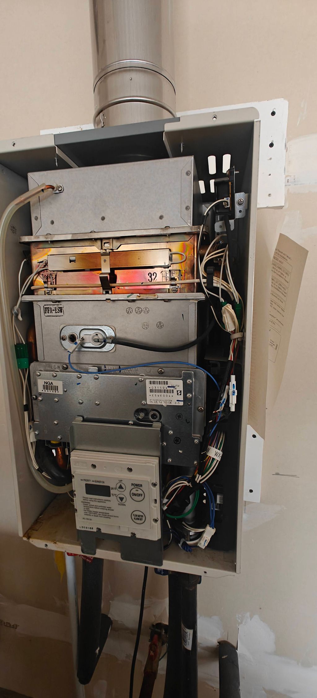 Heat exchanger replacement on tankless water heate