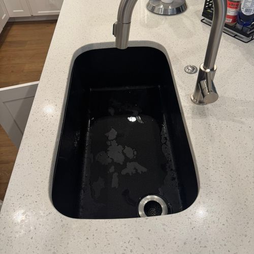 We used Sergey to install our new under mount sink