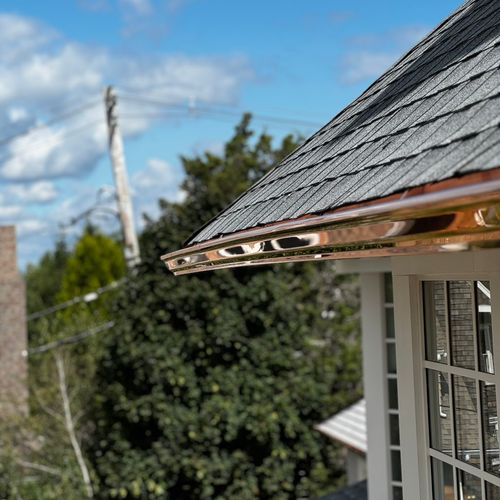 Copper Gutter Installation