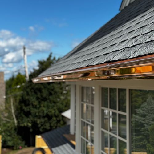 Copper Gutter Installation