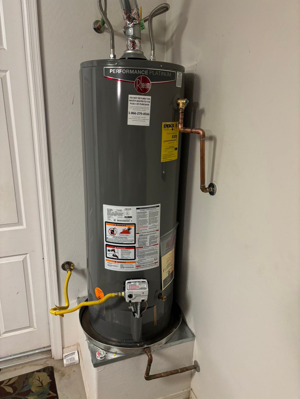 New hot water heater top of the line for a small d