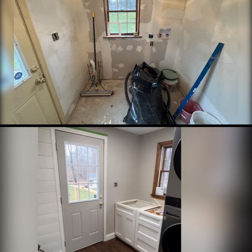 Laundry room remodel 