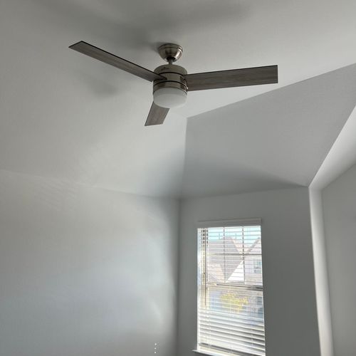 Ceiling fan installation 