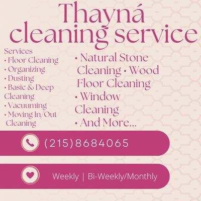 Avatar for Thayná Cleaning