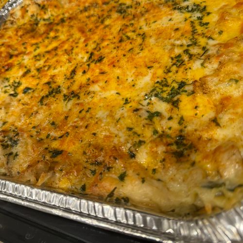 Chicken and shrimp lasagna 